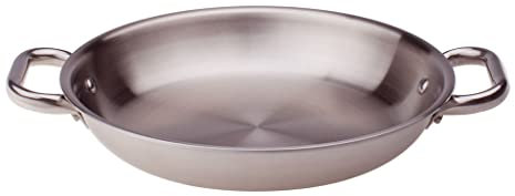 Pentole Agnelli ALIX110ALIN32 Tegame con Maniglie, Alu-Inox, 32 cm