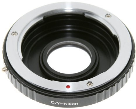 Anello adapter per montare ottiche con innesto Contax/Yashica su corpi Nikon a pellicola e digitali. Adattatore.
