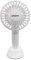 Schallen Mini Portable Travel Hand Held Fan Battery Powered USB Rechargeable Lightweight Handheld Electric Charging Fan (White)