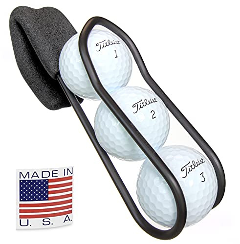 Golf Ball Holder - Pro with Quick-Draw Release (Black) by SnakeBelly by SnakeBelly