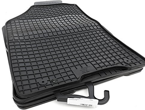 Gummimatten passend für Audi 80 B4 (Set 4-teilig) Gummi Fußmatten Innenraum, Geruchslose Matten, 1cm Rand, Schwarz