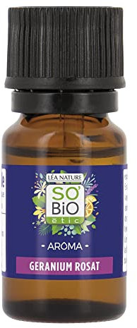 SO'BiO étic - Huile essentielle géranium rosat Bio - Aroma - Flacon de 10 ml