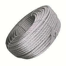 FUNE CAVO ACCIAIO 2 MM -100 MT- 250 KG CARICO ROTTURA ZINCATA