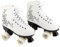Rollschuhe / Discoroller von FunTomia in verschiedenen Größen 30 - 42 plus 16 Stück Mach1 ABEC-11 Kugellager (38, Weiß2)