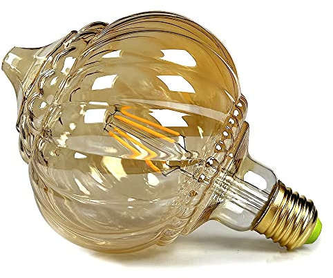 TIANFAN LED-Birnen Vintage 4W 2500K warmweiße Kristall-LED-Glühbirne 220/240V Edison-Schraube E27-Sockel Spezial-dekorative Glühbirne G125 (Lantern)
