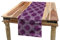 ABAKUHAUS orientalisch Tischläufer, Blumenfliesen-Lila-Töne, Esszimmer Küche Rechteckiger Dekorativer Tischläufer, 40 x 180 cm, Blasses Violett und Lila