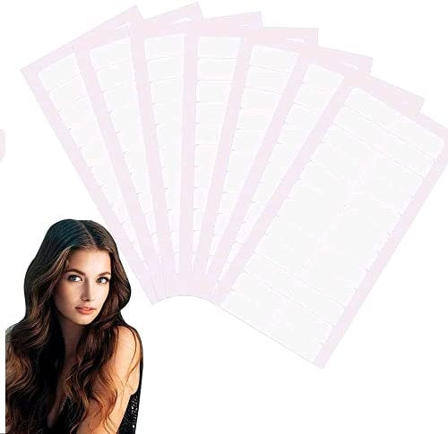 180 Stück Haarverlängerung klebeband tape extensions klebeband für tape in klebestreifen, Hohe Klebekraft, Klebedauer und Wasserdicht Ersatztapes für den Ersatz, 4 x 0,8 cm (weiß)