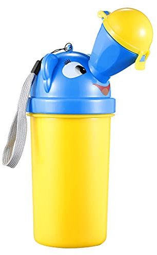 NUOBESTY Kinder Urinal Flasche Urinflasche Notfall Töpfchen Flaschen Tragbare Kindertoilette WC Mobile Toilette für Baby Jungen Mädchen Auto Reise Unterwegs Camping