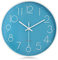 Lafocuse Blau Modern Wanduhr Lautlos 30cm, 3D Ziffern Ohne Tickgeräusche, Quartz Wanduhr Analog Leicht zu Lesen Deko für Wohnzimmer Kinderzimmer Schule Küche Büro