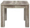 FORTE Esstisch ausziehbar, Holzwerkstoff, Eiche Antik, 90,4 x 90 x 75,9 cm