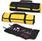 2 Pack Canvas Roll Up Tool Bags, Multi-Purpose Tool Pouch with Zipped Compartments Heavy Duty Hanging Tool Organizer for Wrench Screwdriver Tool Storage