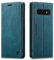 LOLFZ Wallet Case for Samsung Galaxy S10, Magnetic Flip Leather Case with RFID Block Card Slots Kickstand Shockproof Protective Cover Compatible with Galaxy S10 - Blue