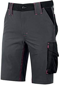 U-POWER DON'T WORRY... BE HAPPY! Bermuda in Tessuto Stretch, con Tasche, Slim-Fit, Idrorepellente Mercury Lady Grey Fucsia Pantaloncini, Uomo
