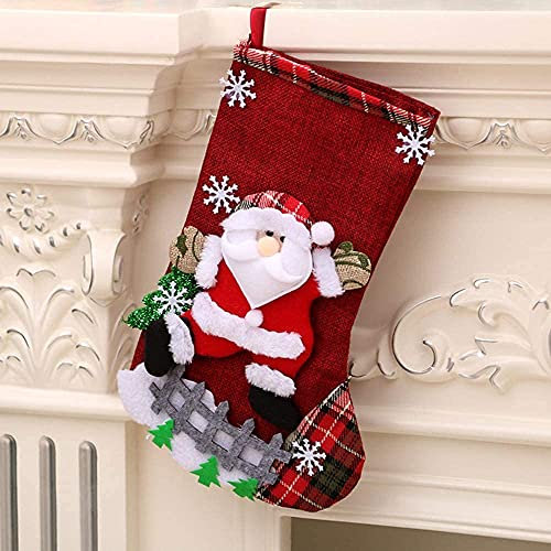 CO B Weihnachtsstrumpf Nikolausstiefel für Baum, Kamin, Vitrine, Weihnachtsbonbontüte