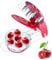 Cerises Dénoyautées et Dénoyauteur, Cerise et Olive Pitter Dénoyauteur de Cerises, pour Petirer Les Noyaux de Fruits des Cerises, des Olives et des Prunes, Pratique Portable et facile à ranger