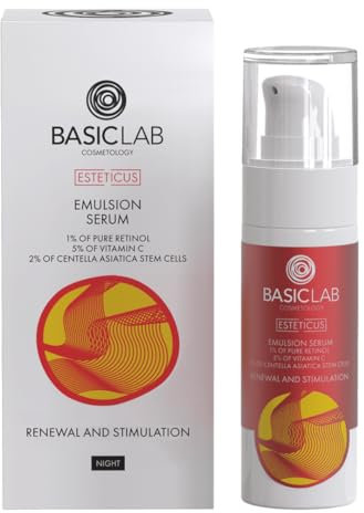 BasicLab Dermocosmetics Erneuerndes Gesichtsserum 30 ml Für trockene Haut und Mischhaut, Revitalisiert und nährt die Haut