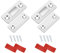 Ultra Delgado Iman Puerta Armario, Iman Puerta Adhesivo, Magnetico Pestillo Fuerte, Alacena Clausura Cerradura Magnetica, para Cajones Armario Puertas de Gabinetes(Plata)