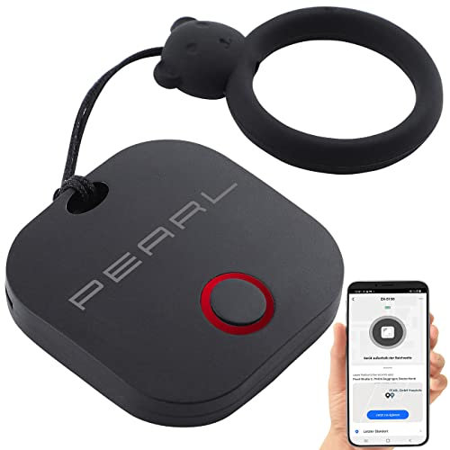 PEARL Keyfinder: 4in1-Mini-Schlüsselfinder mit Bluetooth, App & GPS-Ortung, 80 dB (Schlüsselfinder Android, GPS-Tracker Schlüssel Android, Steckdose Schalter)
