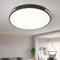 Natsen 96W Deckenleuchte LED Deckenlampe runde Leuchte, dimmbar mit Fernbedienung Ø500x50mm, für Büro Wohnzimmer Küche Diele Schlafzimmer (Schwarz)