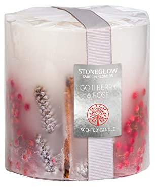 Nature's Gift – Goji Berry & Rose – Duftkerze – Inklusive Säule