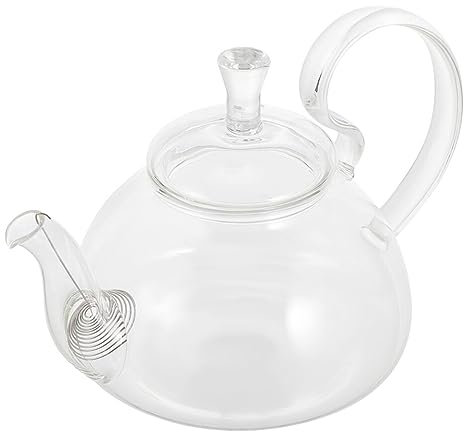 Heat-Resistant Glass Teapot with Large Handle, Transparent Loose Tea Pot for Home, Office,Restaurant Blooming, Teapot for Loose Leaf, Green, Flower, Fruit, and Herbal Tea