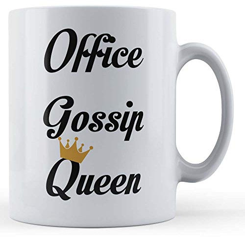 Father Fox - Office Gossip Queen - Funny Colleague Gift Mug, Ceramic, 11fl.oz.