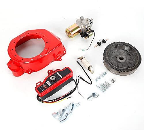 Volano di avviamento motore Flywheel Switch Electric Start Kit Starter Motore Interruttore di accensione per Honda GX160 5,5PS GX200 6,5 CV