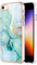 IMIRST Basic Hülle Kompatibel mit iPhone SE (2022) IMD Weiches TPU Silikon Bumper Matt Marmor Kratzfest Slim Schutzhülle Handyhülle Backcover für Apple iPhone SE (2022),YBI Grün