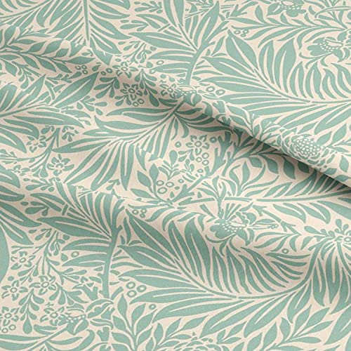 Cotton Fabric - William Morris Design Larkspur Duck Egg - Craft Fabric Material Metre