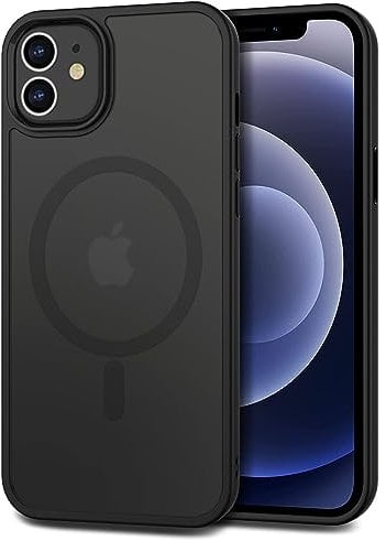 CACOE for iPhone 12/12 Pro Case with Camera Protection, Compatible with MagSafe, Shockproof Scratch-Resistant Magnetic Back Phone Cover for iPhone 12/12 Pro Case