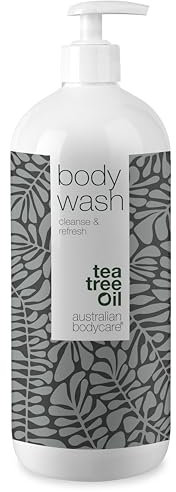 Shower Gel with 4-Terpineol known from Tea Tree Oil 1000 ml - Body Wash helps Pimples, Athlete's Foot, Ringworm, Jock Itch, Acne & Body Odor