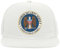 NSA National Security Agency United States of America Eagle 5 Panel Snapback Flat Visor Cap Hat Baseballmütze Weiß