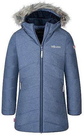Trollkids Girls Lifjell Jacket 176, Lotus Blue