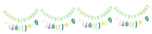 ifundom 4sätze Adorable Happy Birthday Banner Für Kindergeburtstagsfeiern Bunte Partydekoration Wimpelgirlande Hängende Deko Für Unvergessliche Feiern