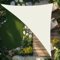 SUNNY GUARD Tenda a Vela Triangolare 3x3x4.25m Impermeabile,Vela ombreggiante parasole Protezione Raggi UV per Giardino Esterno terrazza,Crema