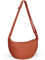 heekpek Umhängetasche Damen Crossbody Bag Nylon Wasserdicht Leicht Halbmond Schultertasche Casual Umhängetasche mit Verstellbarer Schultergurt, Orange