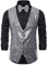DRALOFAO Glitzer Jacket Golds Freizeit Hemd Anzüge Golds Sakkos Herren Elegant Glitzer Herren Sakko Sakko Pailletten Sakko Herren Frack New Herren Weihnachtsanzug, Herren Schwarz