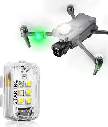 STARTRC Lumière Stroboscopique,Lampe LED Flash Rechargeable Anti-collision Nuit Drone De La FAA,Pour DJI Mini,Mavic,Phantom,Inspire,Accessoire De Drones Matrice,Sacs À Dos,Cyclisme,Extérieur(1 Pièce)