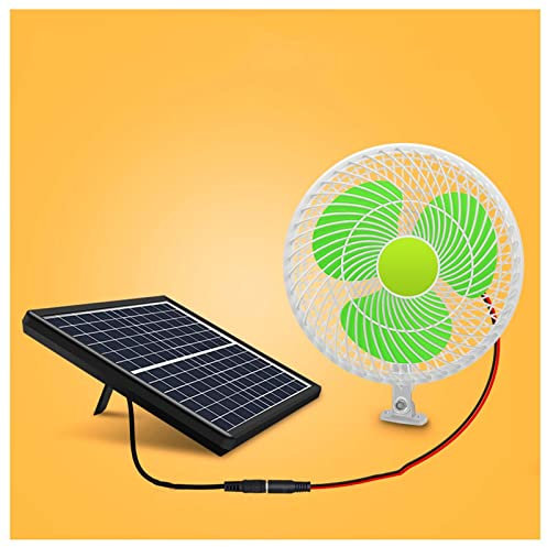 Ventilatore Solare da 6W/10W Cablaggio Separato Pannello Solare Policristallino in Vetro Temperato Ventilatore da Soffitto con Interruttore A Un Pulsante Copertura in Rete Completamente Chiusa Interru