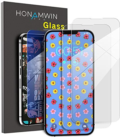 HONAMWINPRO Protector de pantalla para iPhone 13 Mini, fácil de instalar, HD, paquete de 2