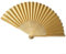 Chinese-style Silk Small Fan, Handheld Folding Fans, Fabric Hand Fan Single-Sided Silk Blank Folding Fan Handmade Gift(Gold)
