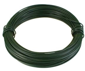 Filo di Ferro Zincato Professionale rivestito di PVC verde, Rotolo di Filo di Ferro Zincato Resistente e PVC esterno, Ideale per recinzioni, giardinaggio,agricoltura, Versatile,duraturo(Ø3,0mm.-20mt.)