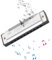 Mundharmonika 10 Holes Mundharmonika C Dur, Blues Mundharmonika Set, Mit Etui, Blues Harpes Mundharmonika, Professionelles Diatonic Blues Harmonica, Für Profis, Anfänger, Kinder (Silber)