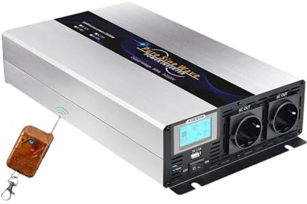 WESLNN Convertisseur De Tension À Onde Sinusoïdale Pure DC À AC, Micro-onduleur for Voiture(3000W,24V_50HZ)