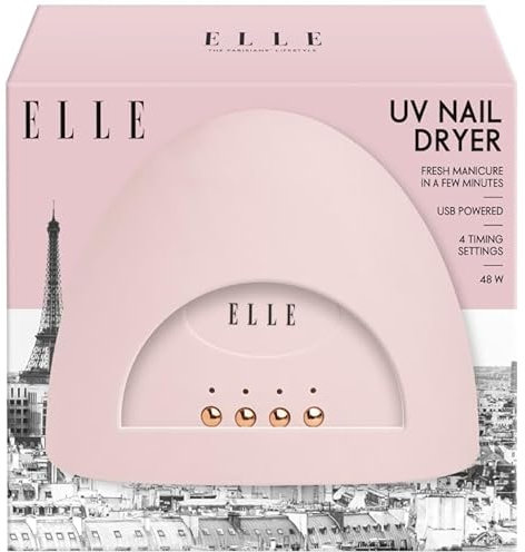 UV Nail Dryer - Pink - Get A Fresh Manicure in A Few Minutes with This UV Nail Dryer - Use with Gel Polish. 4 Timing Settings.