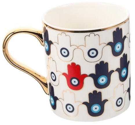 Amosfun Kaffeetasse Dekorative Tasse Vintage Teebecher Tasse Für Optische Täuschung Tasse Im Türkischen Stil Zarte Wasserschale Milchbecher Mit Verbrühungsschutz Frühstücksset Keramik