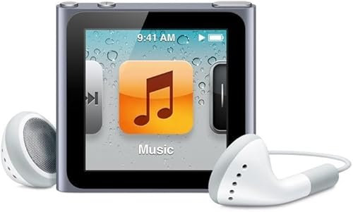 Music Player Compatible iPod Nano 6th Generation 8gb Silver(New)