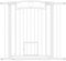 PawHut D06-242V11WT Gate Stair Fence, White