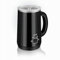 Huslog Espumador de Leche Eléctrico 500W, 240 ml, 4 Modos para Espuma Caliente/Fría, Apagado Automático, Antiadherente y Silencioso, para Café, Capuchino y Chocolate, Negro Brillante