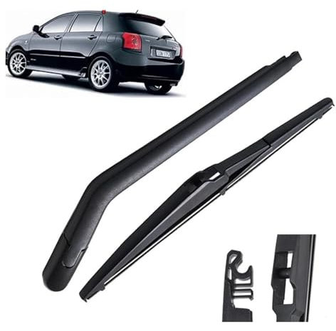 Auto Scheibenwischer für Toyota Corolla Schrägheck E12 2002–2007,Vorne + Hinten Wischer Klingen,Wischblatt Wischerblätter,hervorragende Sicht auf der Straße